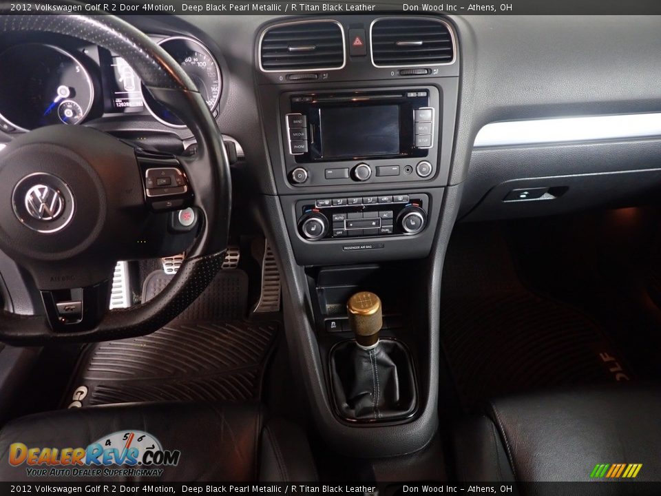 2012 Volkswagen Golf R 2 Door 4Motion Deep Black Pearl Metallic / R Titan Black Leather Photo #16