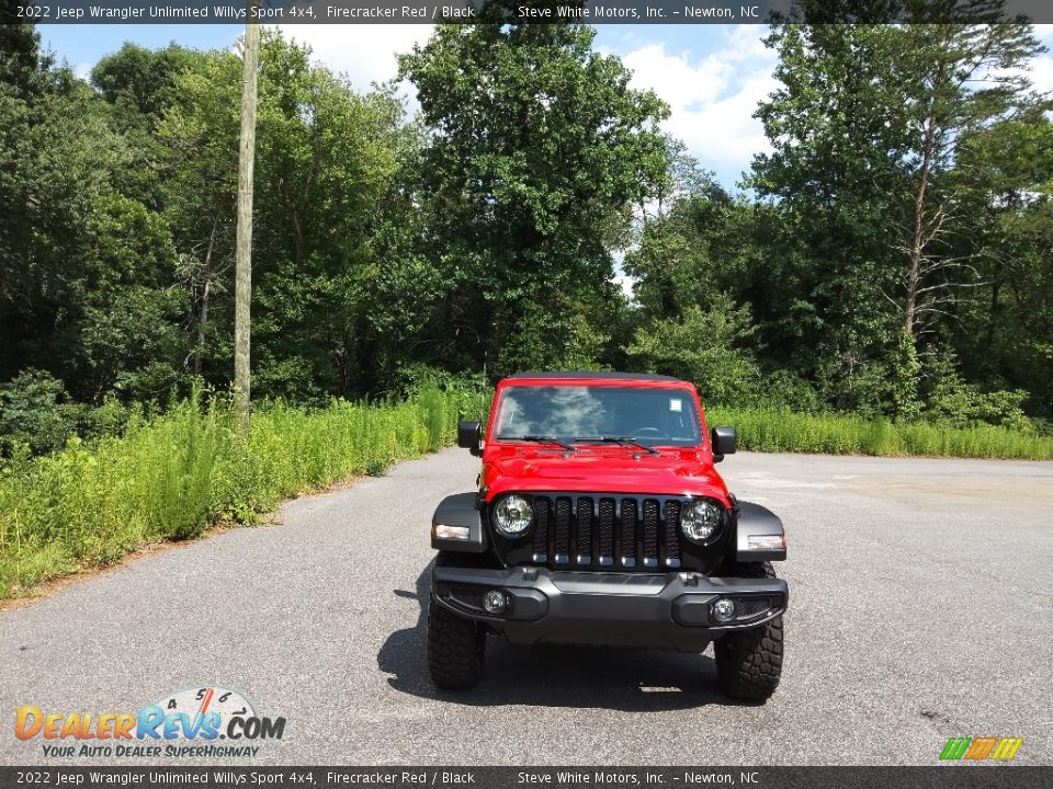 2022 Jeep Wrangler Unlimited Willys Sport 4x4 Firecracker Red / Black Photo #3