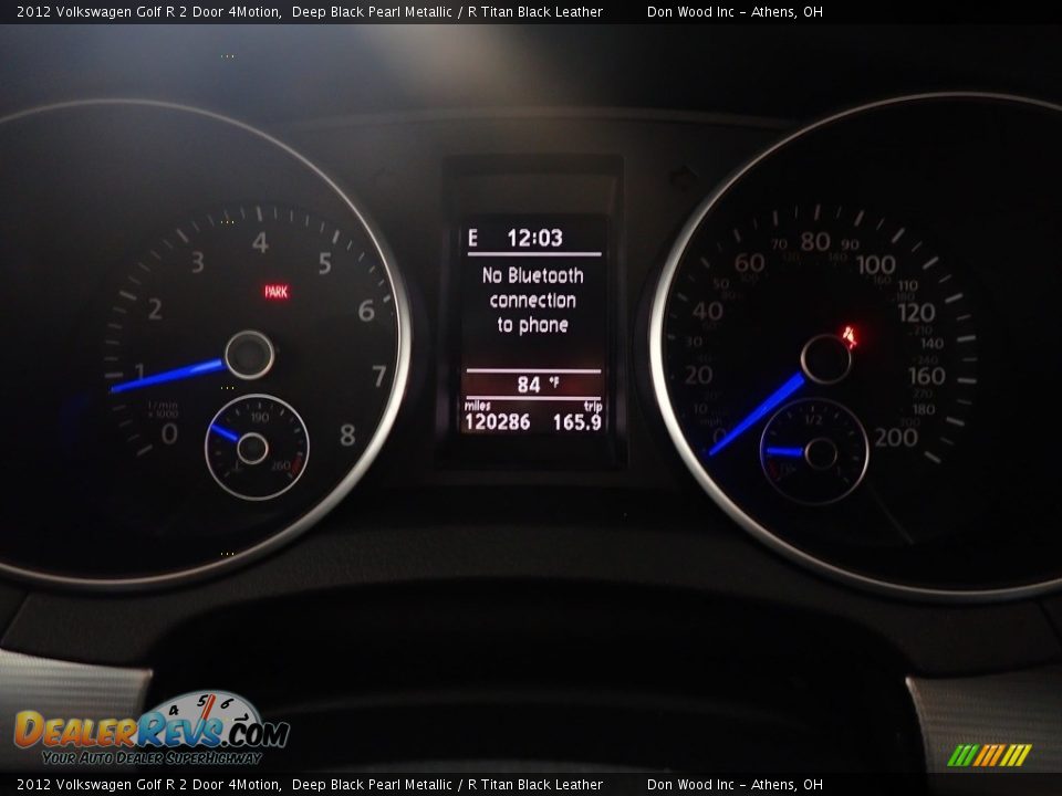 2012 Volkswagen Golf R 2 Door 4Motion Deep Black Pearl Metallic / R Titan Black Leather Photo #19