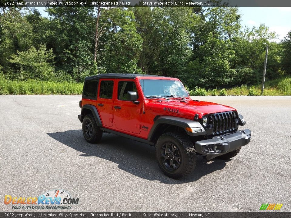 2022 Jeep Wrangler Unlimited Willys Sport 4x4 Firecracker Red / Black Photo #4