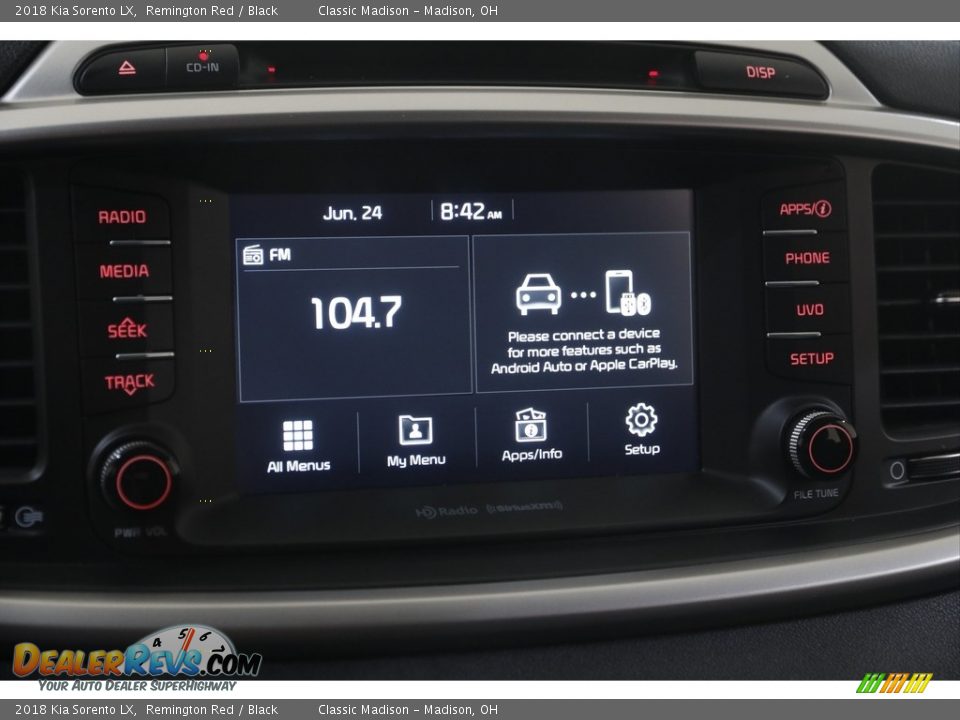 2018 Kia Sorento LX Remington Red / Black Photo #10
