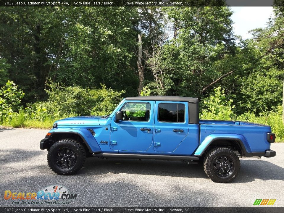 2022 Jeep Gladiator Willys Sport 4x4 Hydro Blue Pearl / Black Photo #1