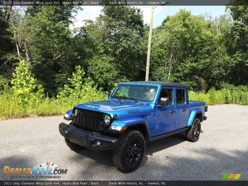2022 Jeep Gladiator Willys Sport 4x4 Hydro Blue Pearl / Black Photo #2