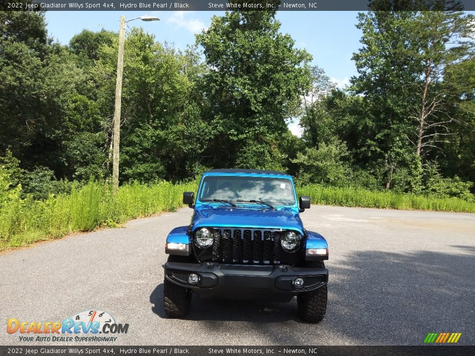 2022 Jeep Gladiator Willys Sport 4x4 Hydro Blue Pearl / Black Photo #3