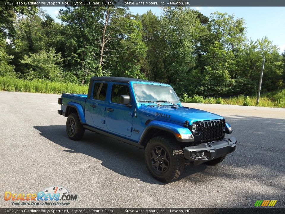 2022 Jeep Gladiator Willys Sport 4x4 Hydro Blue Pearl / Black Photo #4