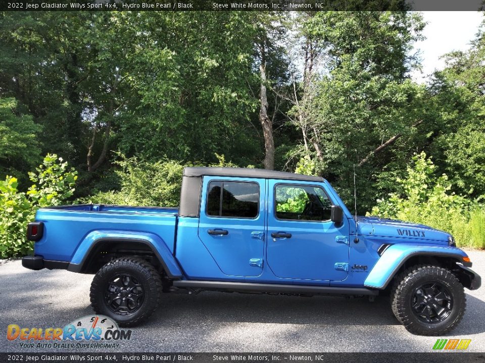 2022 Jeep Gladiator Willys Sport 4x4 Hydro Blue Pearl / Black Photo #5