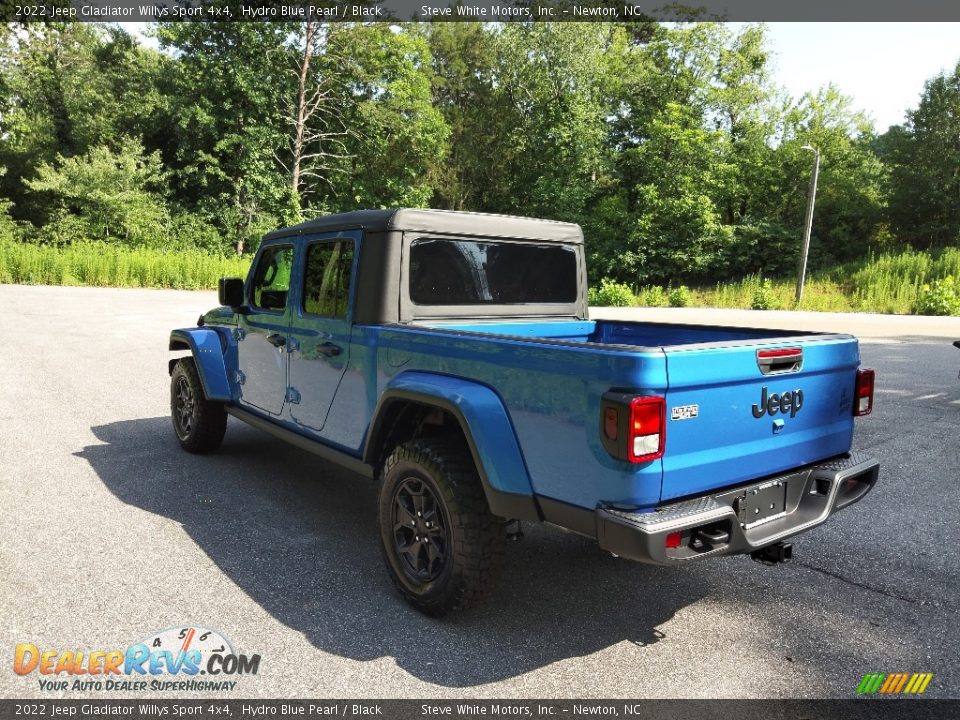 2022 Jeep Gladiator Willys Sport 4x4 Hydro Blue Pearl / Black Photo #9