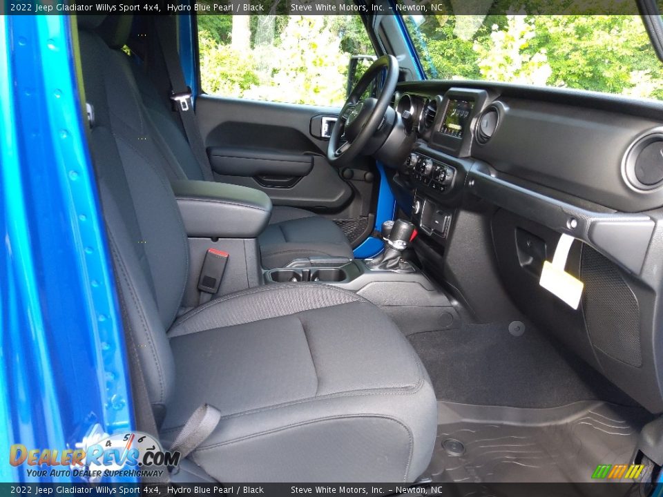 2022 Jeep Gladiator Willys Sport 4x4 Hydro Blue Pearl / Black Photo #17