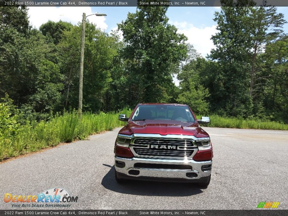 2022 Ram 1500 Laramie Crew Cab 4x4 Delmonico Red Pearl / Black Photo #3