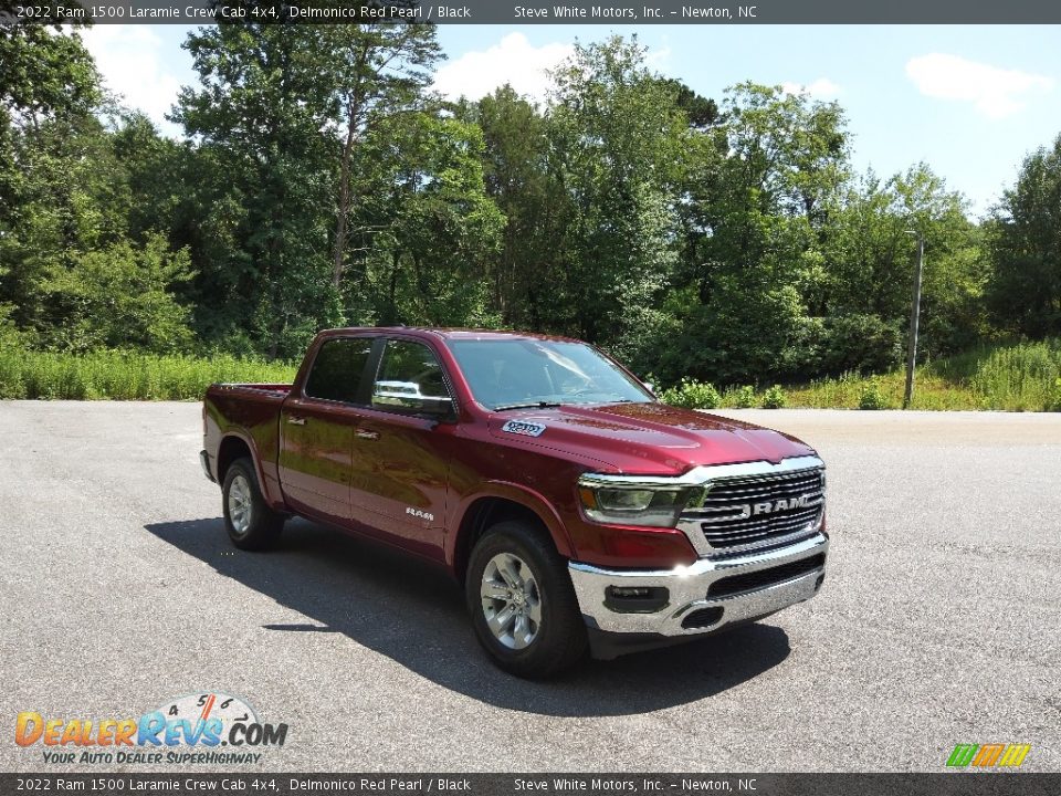 2022 Ram 1500 Laramie Crew Cab 4x4 Delmonico Red Pearl / Black Photo #4