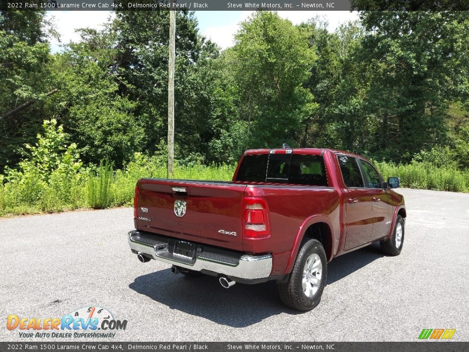 2022 Ram 1500 Laramie Crew Cab 4x4 Delmonico Red Pearl / Black Photo #6