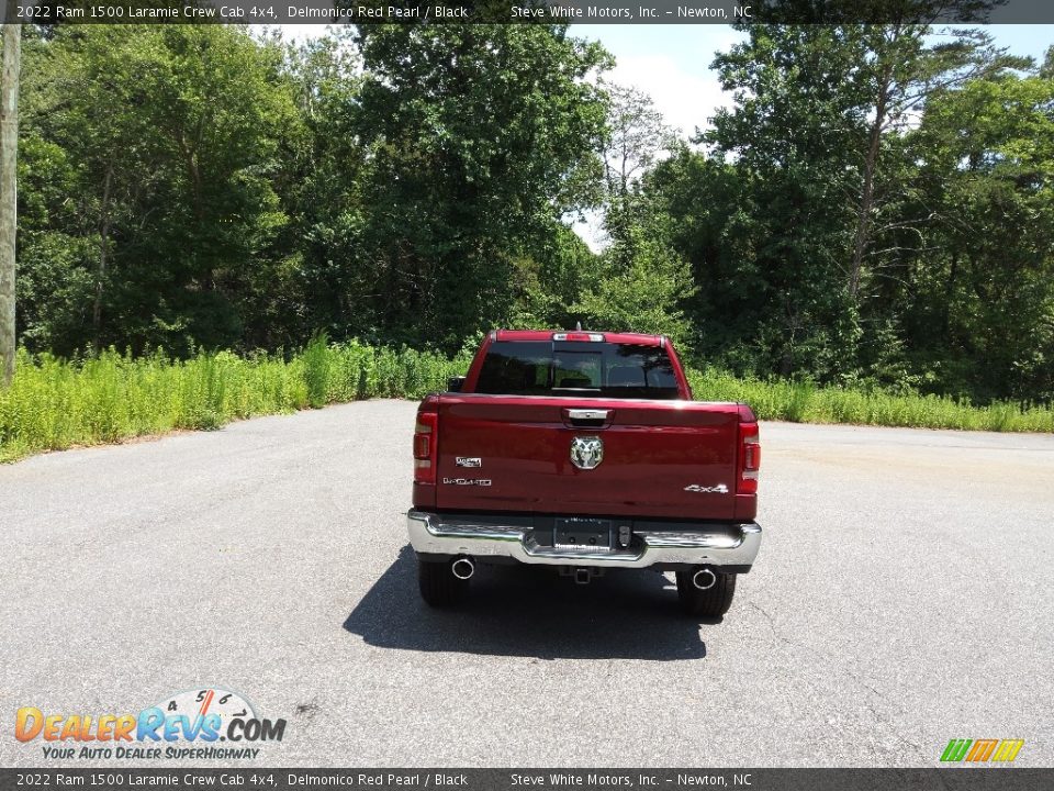 2022 Ram 1500 Laramie Crew Cab 4x4 Delmonico Red Pearl / Black Photo #7