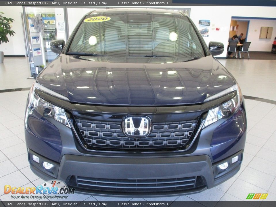 2020 Honda Passport EX-L AWD Obsidian Blue Pearl / Gray Photo #2