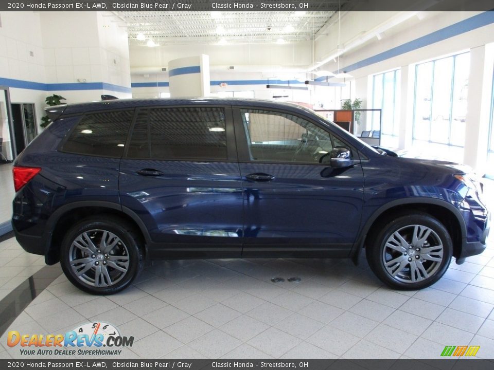 2020 Honda Passport EX-L AWD Obsidian Blue Pearl / Gray Photo #4