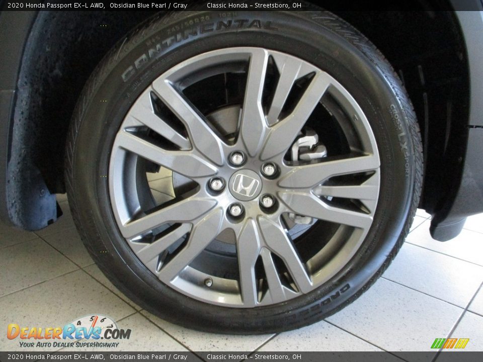2020 Honda Passport EX-L AWD Obsidian Blue Pearl / Gray Photo #5