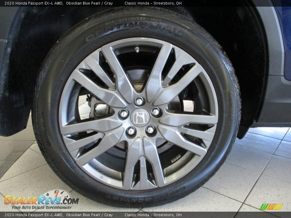 2020 Honda Passport EX-L AWD Obsidian Blue Pearl / Gray Photo #6