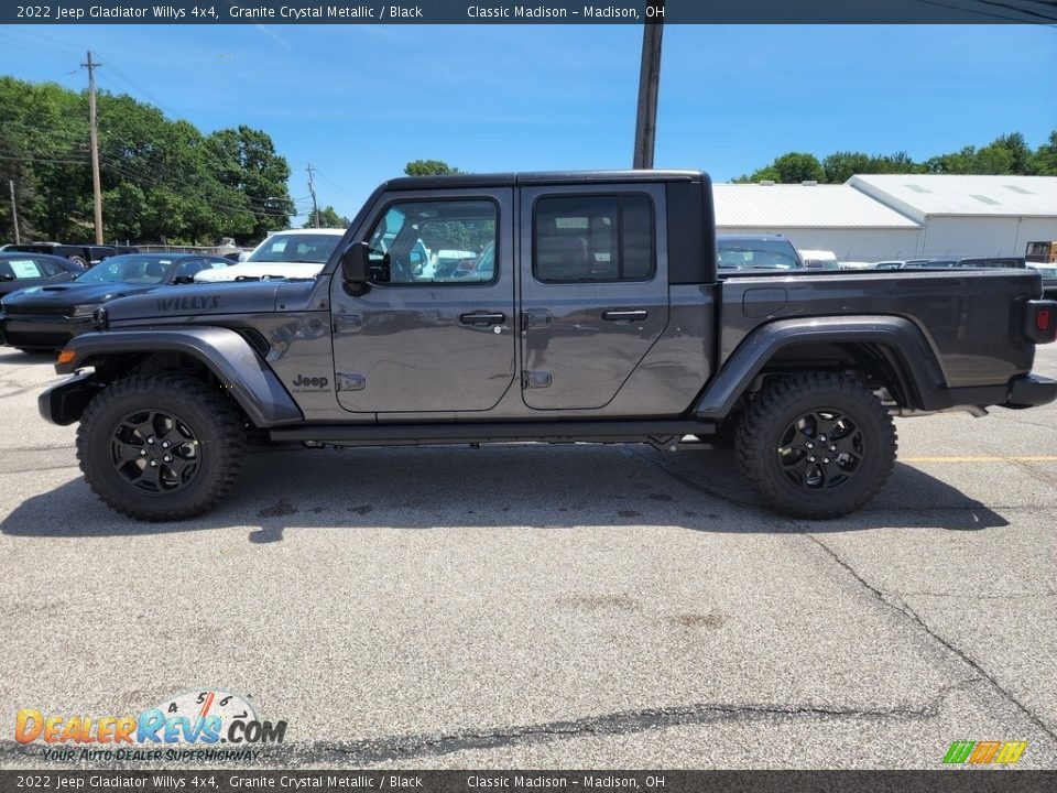 2022 Jeep Gladiator Willys 4x4 Granite Crystal Metallic / Black Photo #8