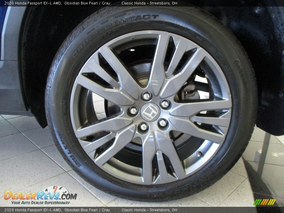 2020 Honda Passport EX-L AWD Obsidian Blue Pearl / Gray Photo #11