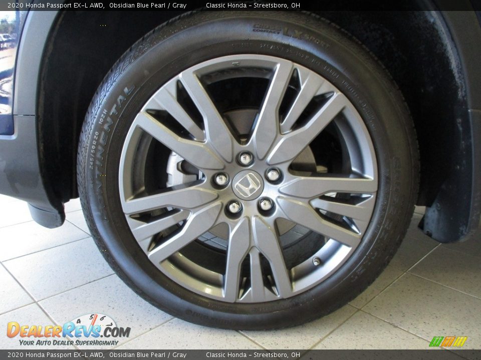 2020 Honda Passport EX-L AWD Obsidian Blue Pearl / Gray Photo #12