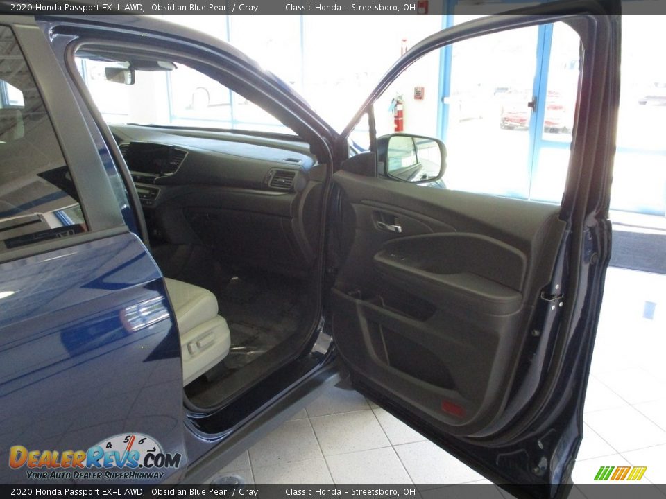 2020 Honda Passport EX-L AWD Obsidian Blue Pearl / Gray Photo #17