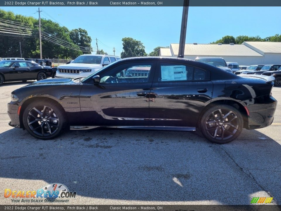 2022 Dodge Charger R/T Blacktop Pitch Black / Black Photo #8
