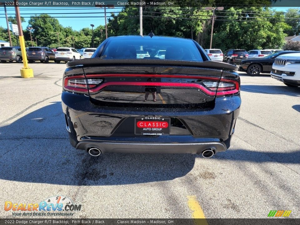 2022 Dodge Charger R/T Blacktop Pitch Black / Black Photo #10