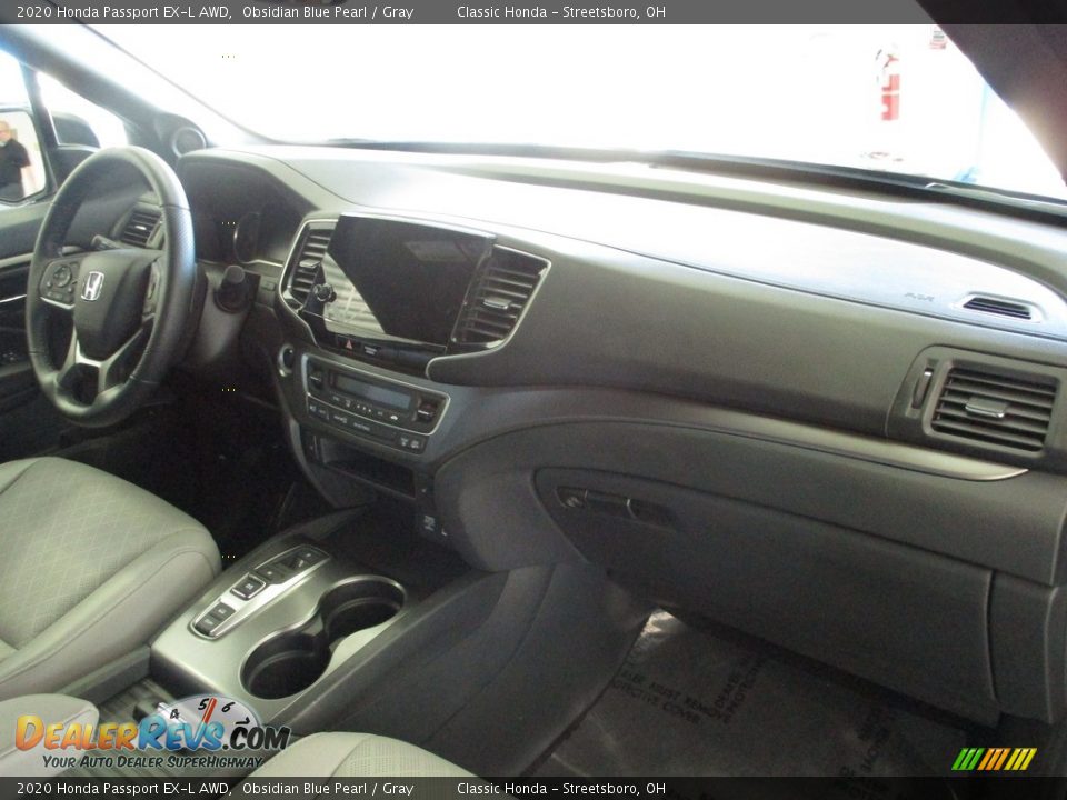 2020 Honda Passport EX-L AWD Obsidian Blue Pearl / Gray Photo #20