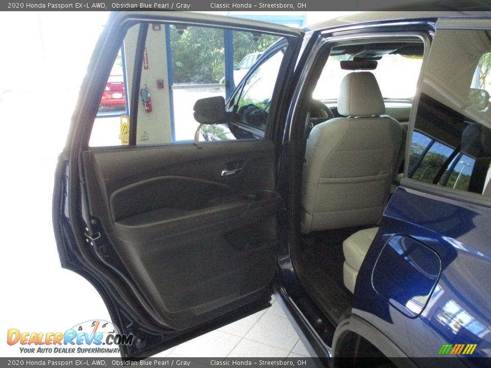 2020 Honda Passport EX-L AWD Obsidian Blue Pearl / Gray Photo #24