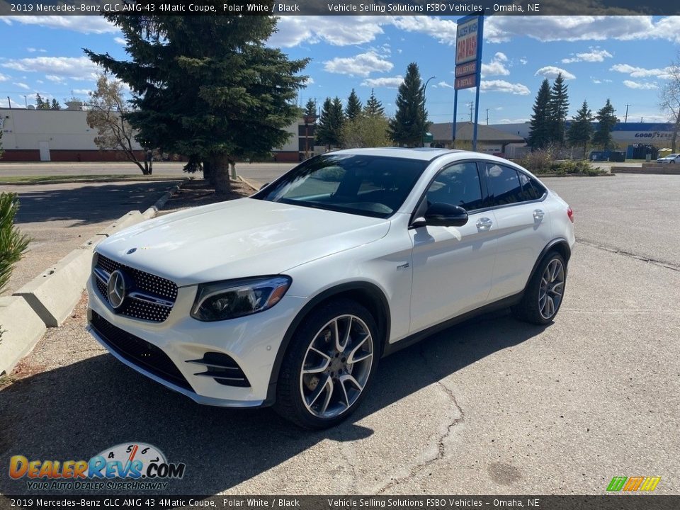 2019 Mercedes-Benz GLC AMG 43 4Matic Coupe Polar White / Black Photo #1