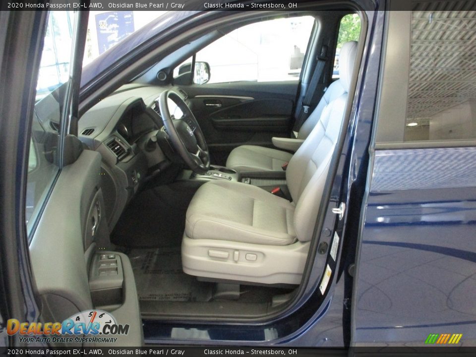 2020 Honda Passport EX-L AWD Obsidian Blue Pearl / Gray Photo #28