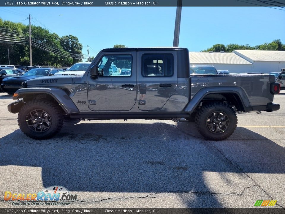 2022 Jeep Gladiator Willys 4x4 Sting-Gray / Black Photo #8