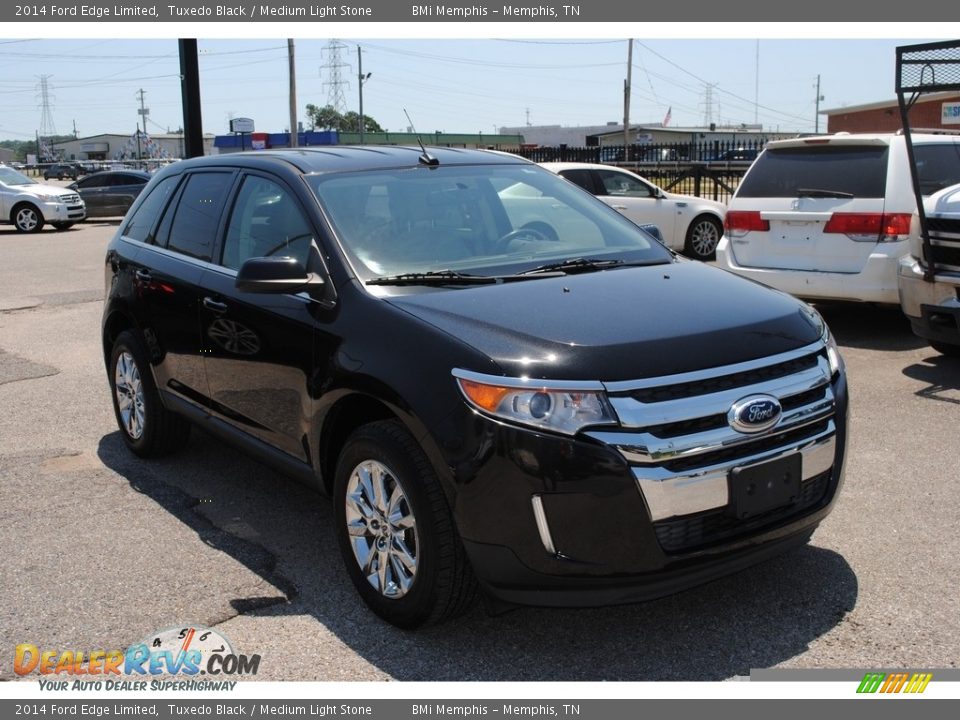 2014 Ford Edge Limited Tuxedo Black / Medium Light Stone Photo #7