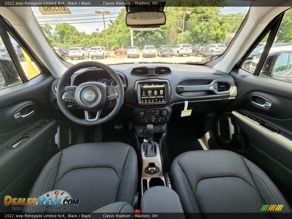2022 Jeep Renegade Limited 4x4 Black / Black Photo #4