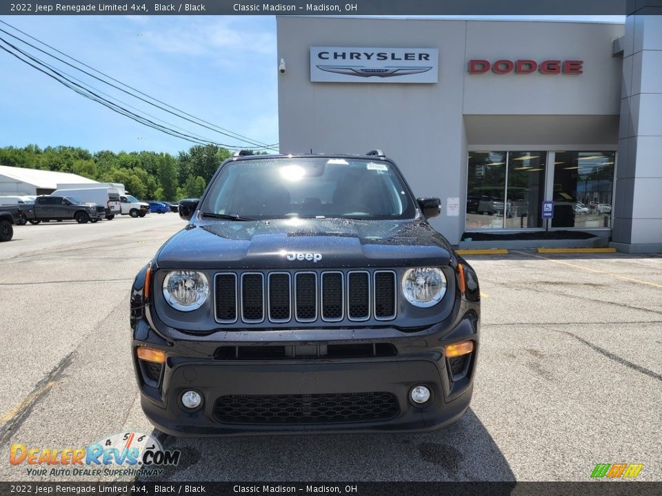 2022 Jeep Renegade Limited 4x4 Black / Black Photo #7
