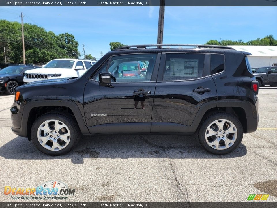 2022 Jeep Renegade Limited 4x4 Black / Black Photo #8