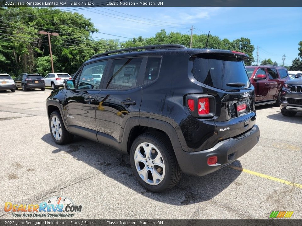 2022 Jeep Renegade Limited 4x4 Black / Black Photo #9