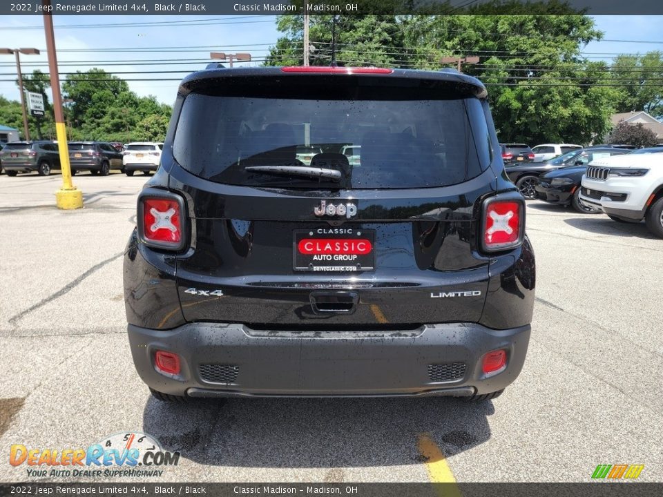 2022 Jeep Renegade Limited 4x4 Black / Black Photo #10