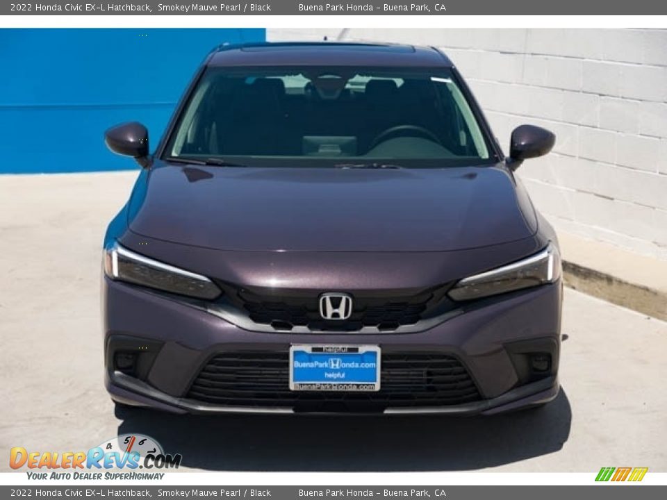 2022 Honda Civic EX-L Hatchback Smokey Mauve Pearl / Black Photo #3