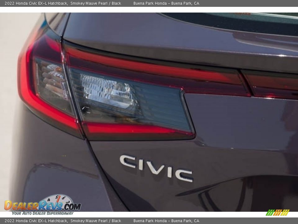 2022 Honda Civic EX-L Hatchback Smokey Mauve Pearl / Black Photo #6