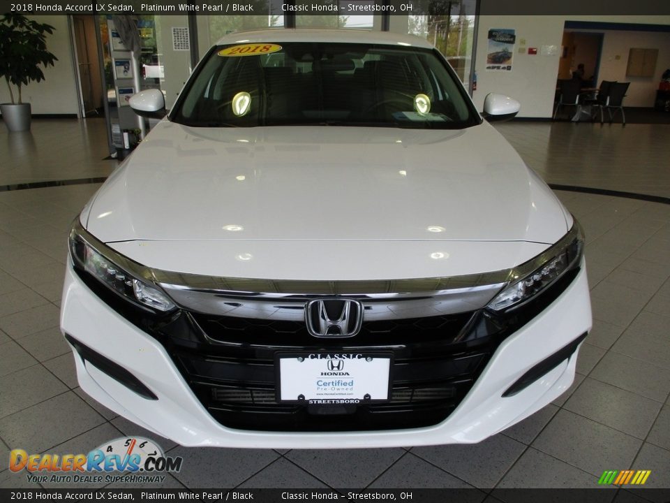 2018 Honda Accord LX Sedan Platinum White Pearl / Black Photo #2