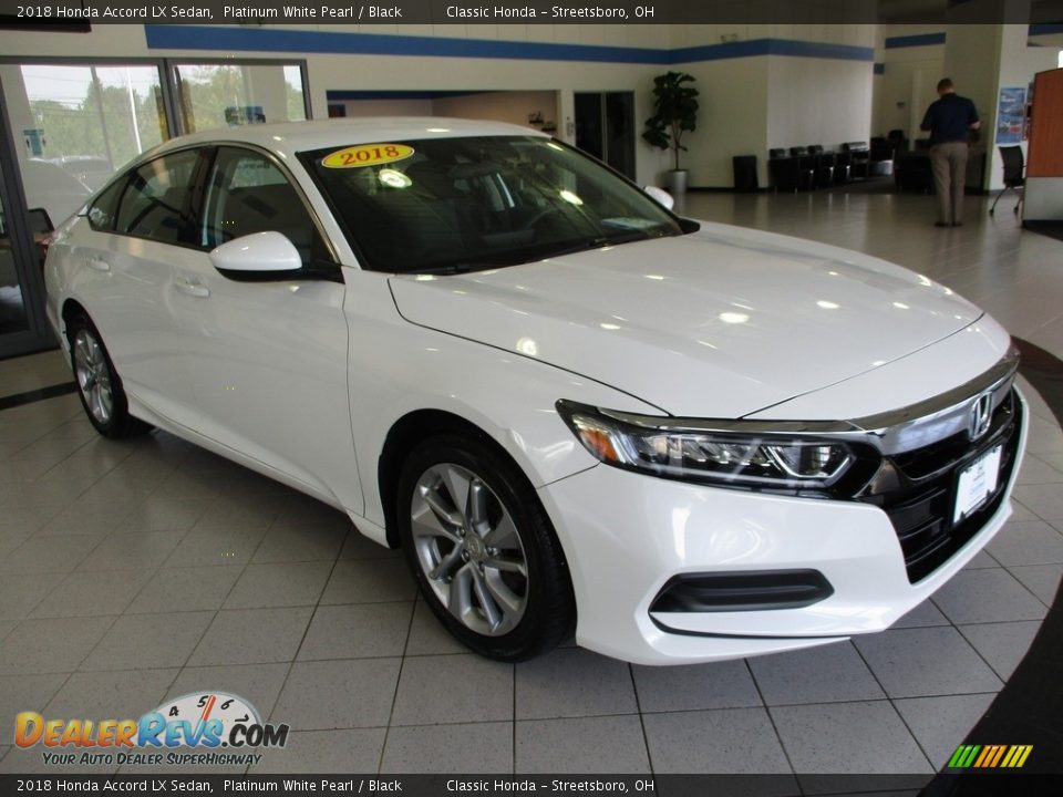 2018 Honda Accord LX Sedan Platinum White Pearl / Black Photo #3