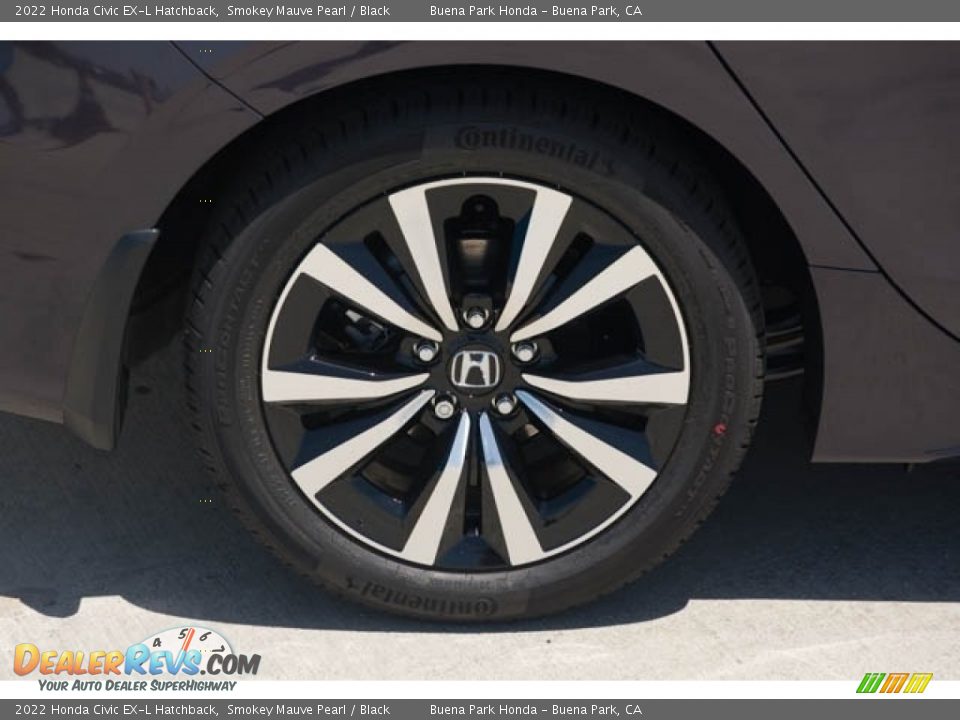 2022 Honda Civic EX-L Hatchback Smokey Mauve Pearl / Black Photo #10