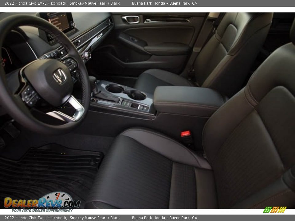 2022 Honda Civic EX-L Hatchback Smokey Mauve Pearl / Black Photo #15