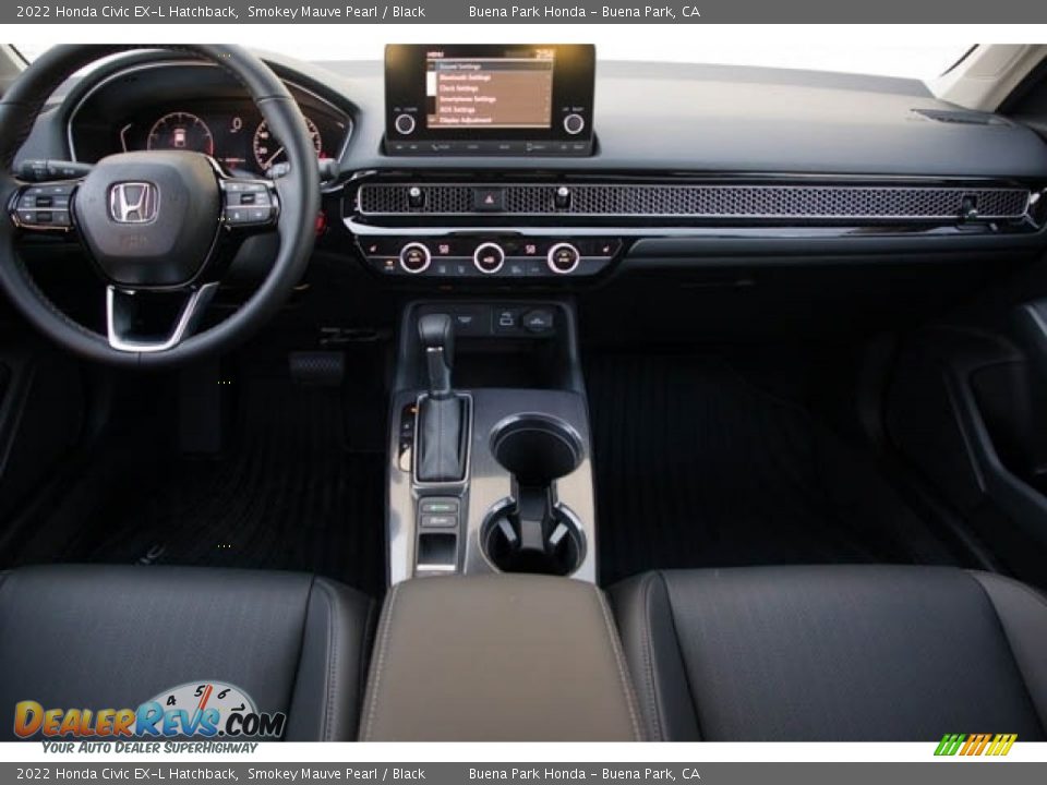 2022 Honda Civic EX-L Hatchback Smokey Mauve Pearl / Black Photo #17