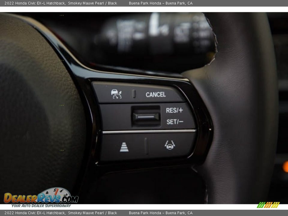 2022 Honda Civic EX-L Hatchback Smokey Mauve Pearl / Black Photo #21