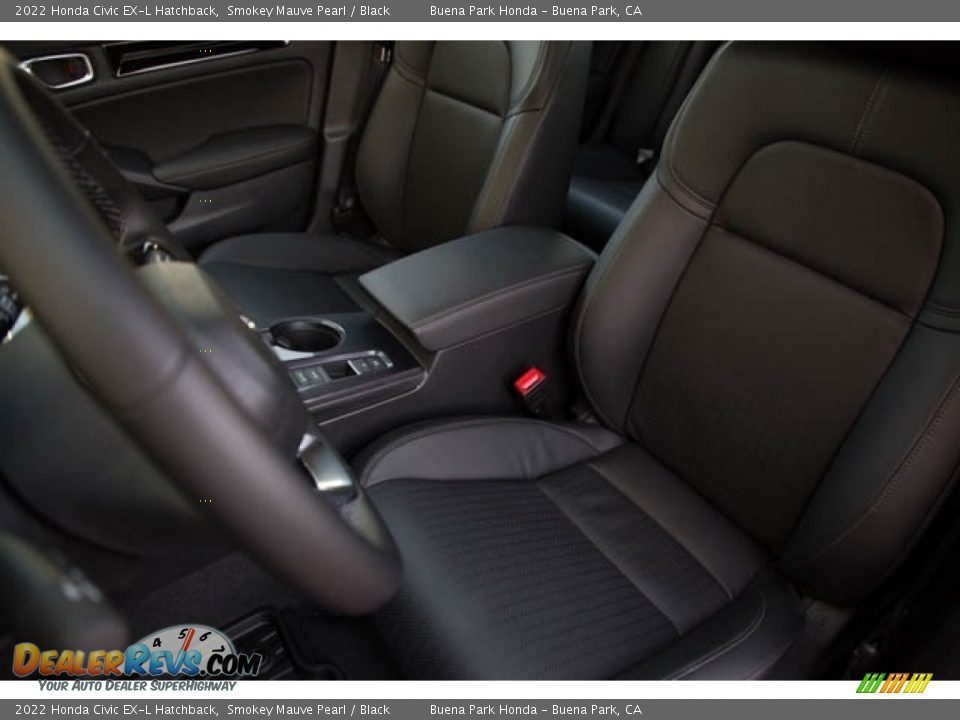 2022 Honda Civic EX-L Hatchback Smokey Mauve Pearl / Black Photo #24