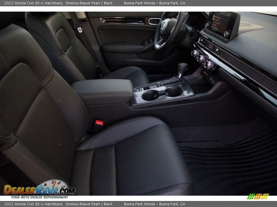 2022 Honda Civic EX-L Hatchback Smokey Mauve Pearl / Black Photo #30