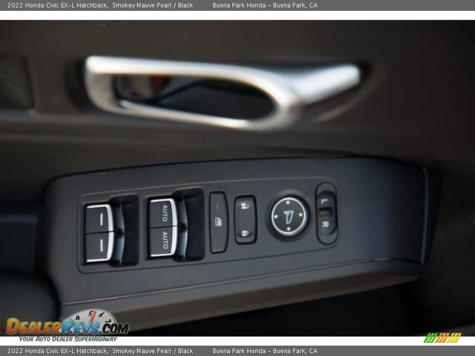 2022 Honda Civic EX-L Hatchback Smokey Mauve Pearl / Black Photo #34