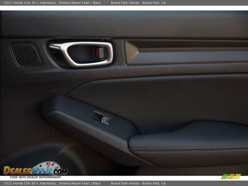 2022 Honda Civic EX-L Hatchback Smokey Mauve Pearl / Black Photo #36