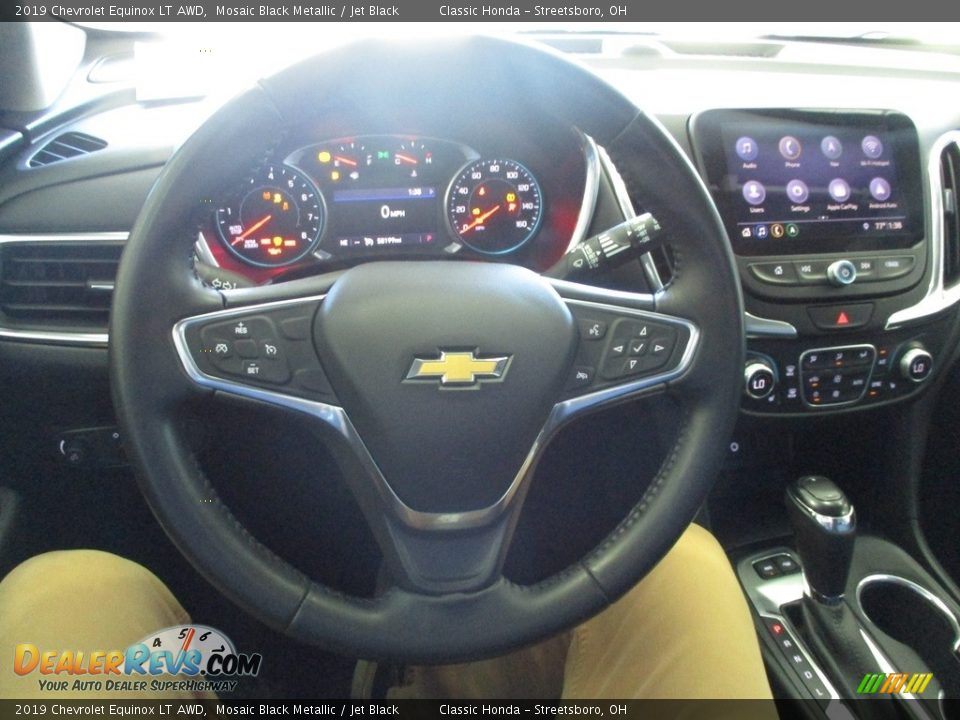2019 Chevrolet Equinox LT AWD Mosaic Black Metallic / Jet Black Photo #33